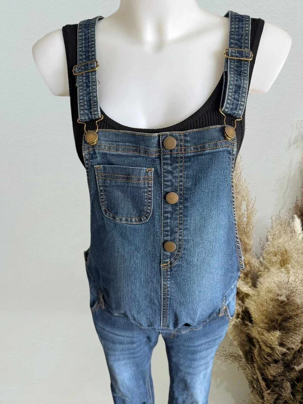 Zwangerschapsoverall T40/L blauwe jeans Kiabi – photo 2